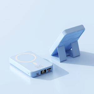 Magnetic Mobile Power Bank, 10,000 mAh Wireless Portable Charger