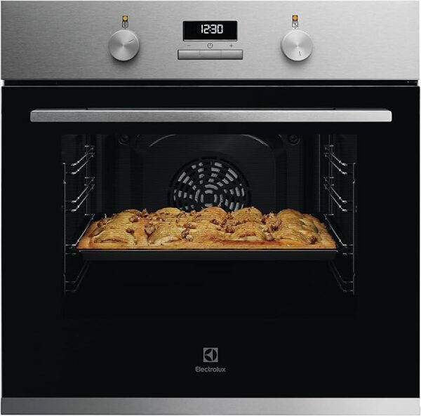 Electrolux 60cm Premium Built-In Oven with Digital Display, 65L XL Oven Capacity with Fan