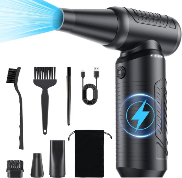 Compressed Air Duster, 200,000 RPM Electric Air Duster for Computer